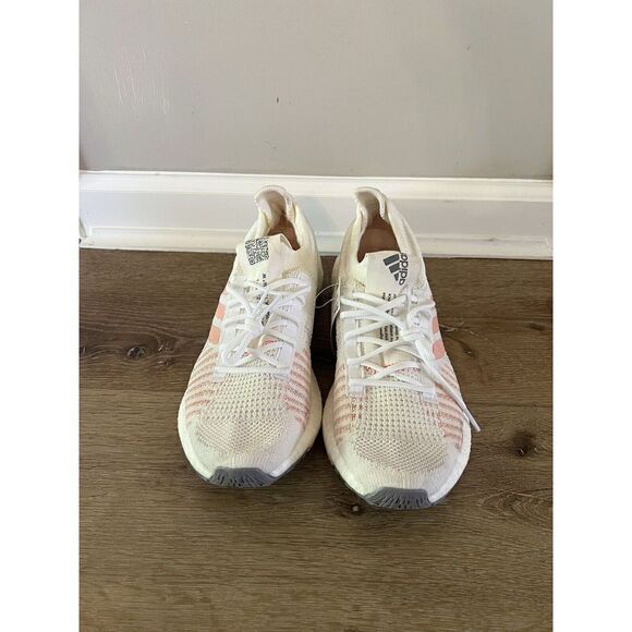 Adidas Womens Pulseboost white Pink Orchid Running Shoe Size 11 Comfortable - Picture 4 of 8